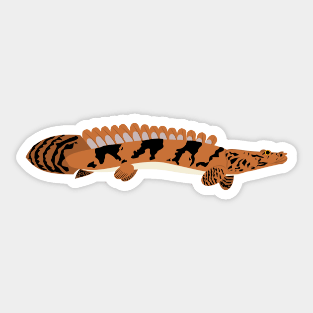 Saddled Bichir Sticker by stargatedalek